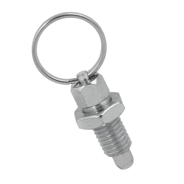 Indexeringskolv med ring, dragfjäder, låsstift, rostfritt stål M16-10