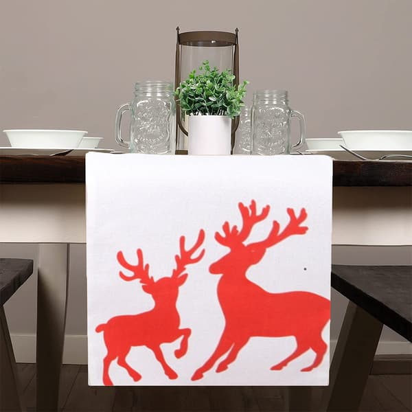 Julebordsløber Merry Christmas Kommode Tørklæde style 4