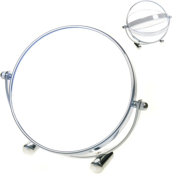 ##/Sminkspegel med 5-tums diameter och 3x förstoring, kompakt sminkspegel wi##/