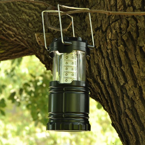 30LED svart stretch campinglampe utendørs superlys campingteltlampe