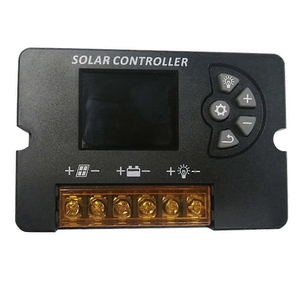 12V 24V Auto Solar Opladningsregulator 10A Panel Celle Batteriopladningsregulator Justerbar LCD-skærm