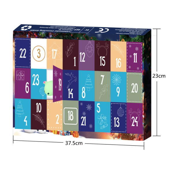Jule-Blæksprutte Julegave 24 Digitale Adventskalender Blind Box As shown in figure