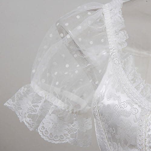 Korsetit naisille Overbust Bustier Top Gothic Sexy Shoulder 8108white M