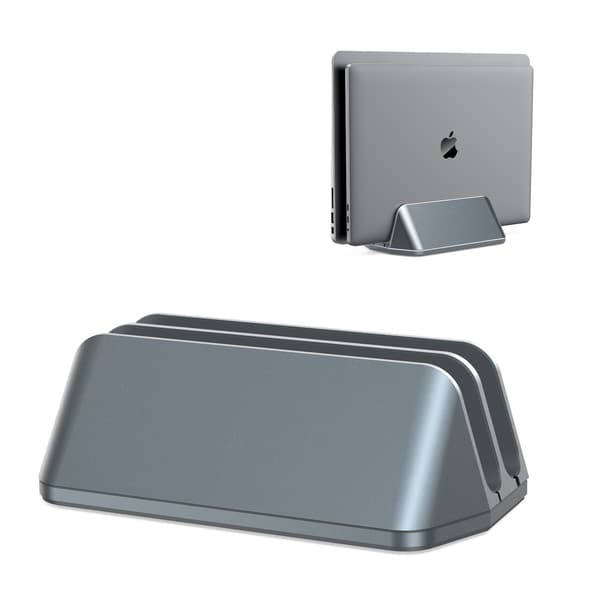 Vertikal Laptop Stand Aluminium Justerbart Notebook Stativ