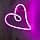 Heart Shape LED Neon Light - Neon seinävalaisin tai USB-virta - Neon