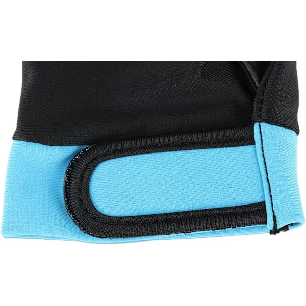 Elastisk Lycra 3 finger display billard skydehandske M sky blue m
