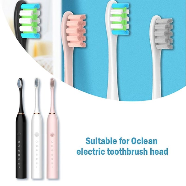 10 st utbyteshuvuden för elektriska tandborstar som är kompatibla med Oclean-modeller