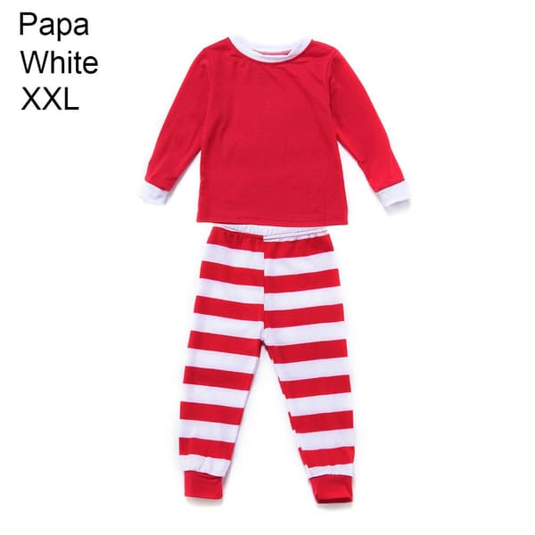 Julpyjamas Nattkläder Pyjamasset WHITE XXL PAPA
