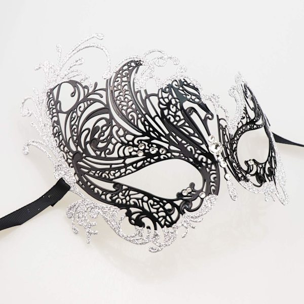 Halloween Mask - Mardi Gras Party Mask - Metall Lady Ball Mask