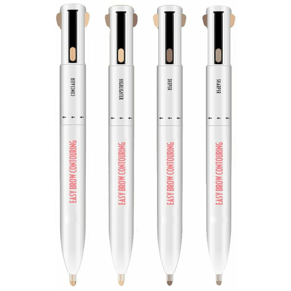 4-i-1 Eyebrow Contour Pen Waterproof Definition Highlighting Brows Eyebrow Pencil Natural Eyebrows Makeup Cosmetic ToolBlonde, modell: Blond