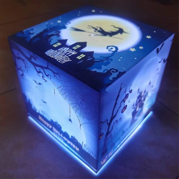Ambient Belysning Halloween Jul Festlig lysboks Halloween Style I 10*10*10cm
