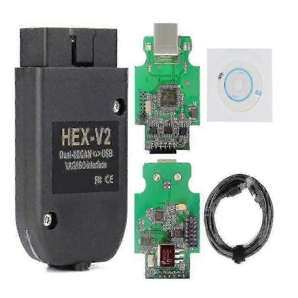 Vag Com 22.3.1 Obd2 Scanner Hex V2 Vagcom Auto Diagnostisk Verktøy Obd Usb Wi. Hex V2 Vag Usb V22.9 V22