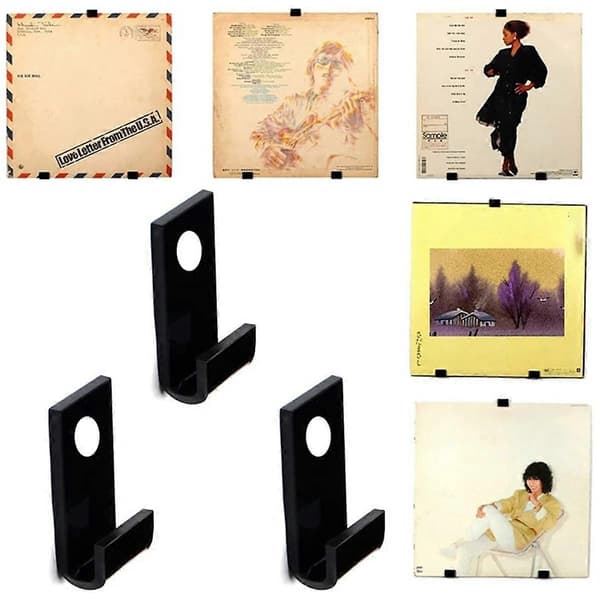 30 STK Vinylplade Display Hylde Vægmontering Minimalistisk Akrylholder Stand til Albums CD,B