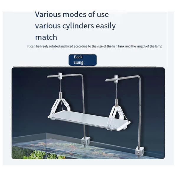 Justerbart akvariemonteringsfäste LED Universal akvarieljusställ Ljusstativ Hängsats Akvarietillbehör
