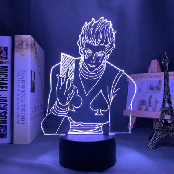 3D Illusion Night Light Anime Character Bordslampa