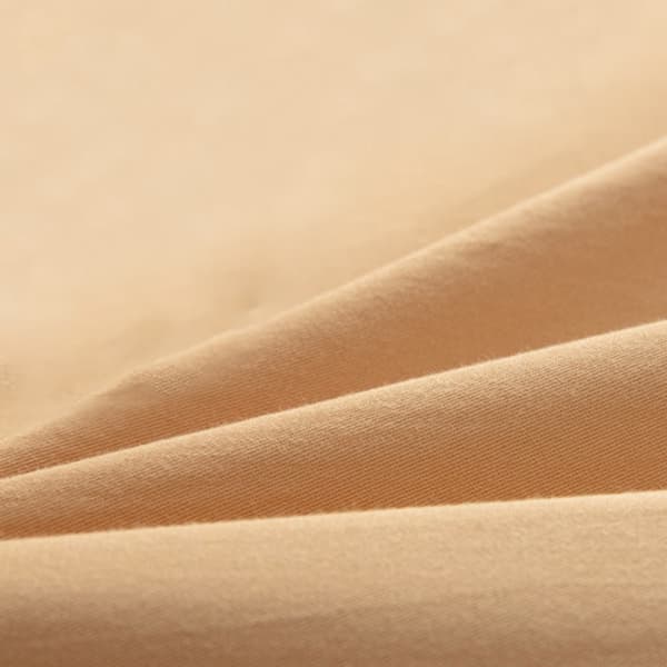 Vasket bomull khaki laken 150*200cm, 2 stk putetrekk