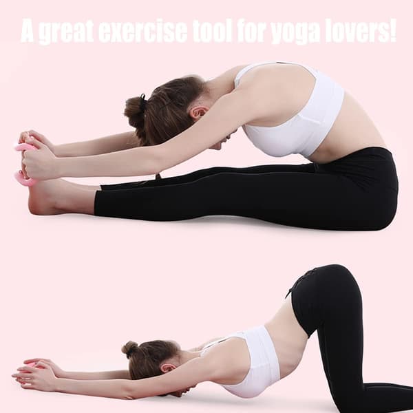 Rosa - 1 styck Yogacirkel, Massage Yogacirkel Pilates Yogacirkel