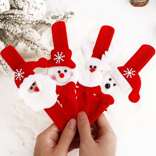 Christmas Cartoon Clap Ring Armband