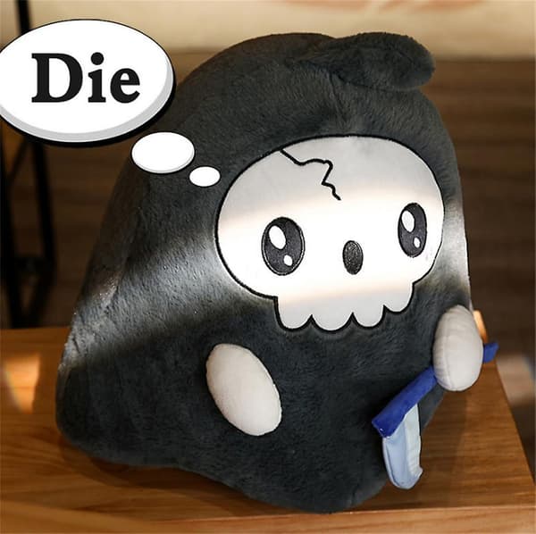 Spökplyschkudde, De dödas dagdekorationer, Skräckfigurdocka 20CM