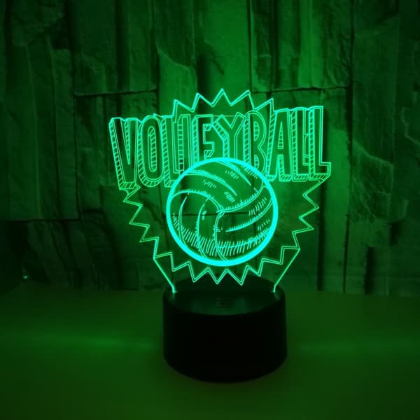 Volleyboll 3D Nattljus Barn Vardagsrum Ill