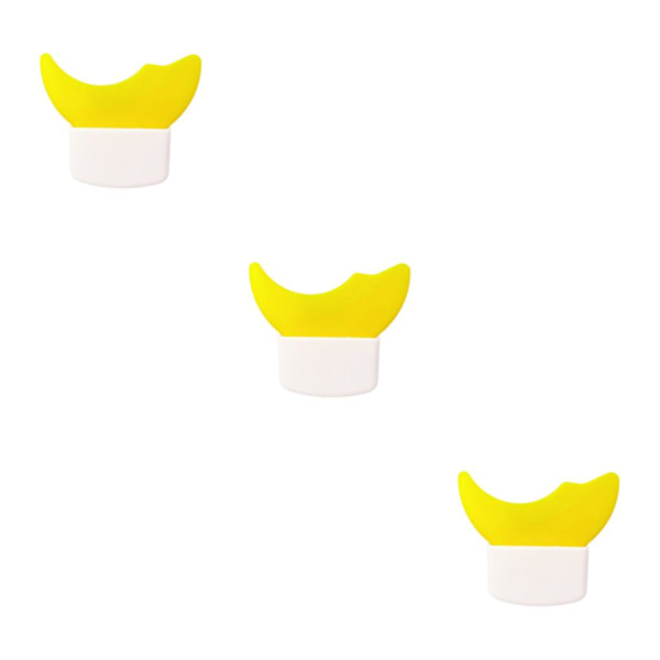 2/3/5 Multifunktion Eyeliner Stencils Silikon Mall Lazy Yellow 5.7 x 5cm 3Set