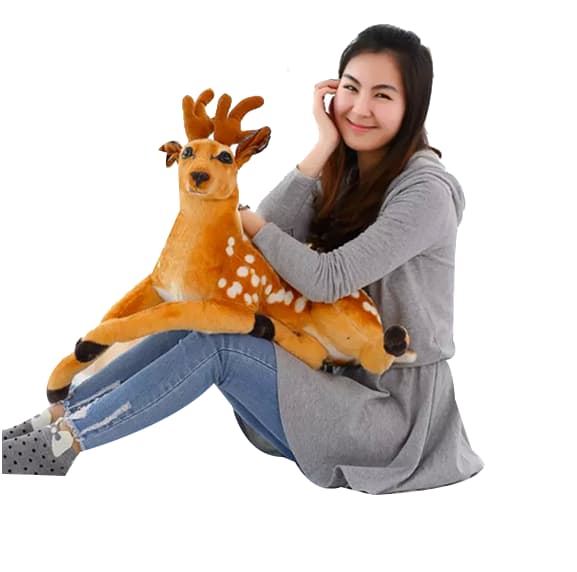Realistiska mjuka gosedjur Plyschleksak Tiger deer 50CM