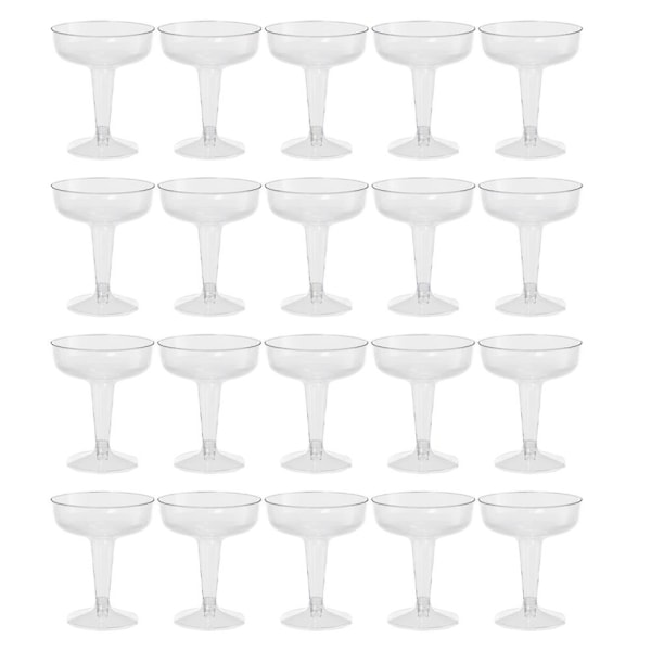 20st klar plast champagneglas för fester klar plast