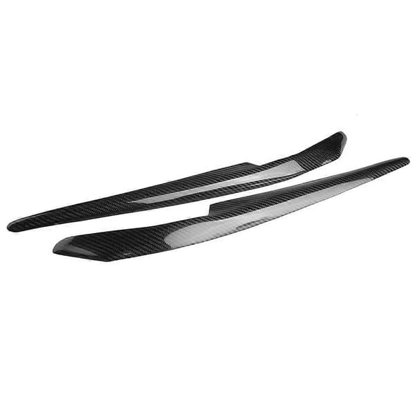2 st bilstrålkastare kolfiber ögonlock ögonbryn för Mitsubishi Lancer EVO X 10 2008-2014