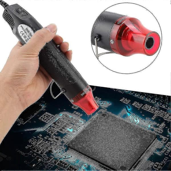 Mini varmepistol, mini bærbar varmepistol for DIY preging, krympeinnpakning, malingstørking 300W multifunksjon