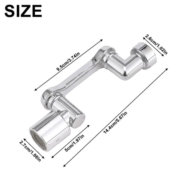 Swivel Saving kran, dubbelfunktionssats Sink kran luftare *chyi