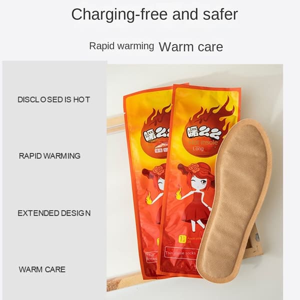 2 par selvopvarmende skosåler Keep Warm Paste HERR HERR men