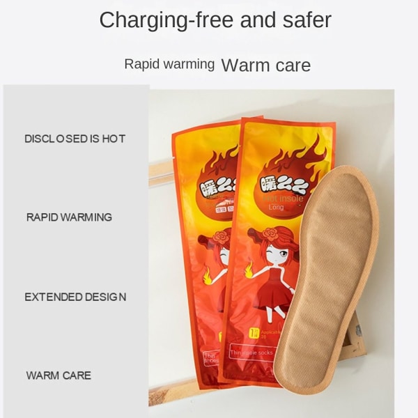2 par selvvarmende skosåler Keep Warm Paste HERR HERR men