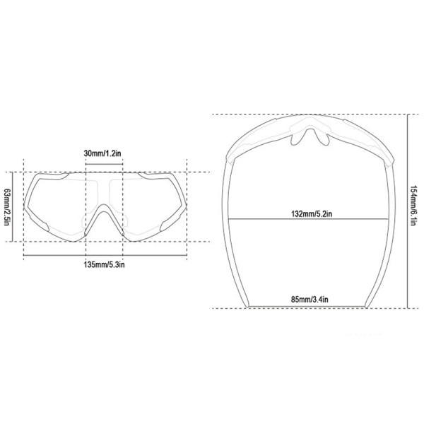 Unisex Cykelglasögon Solglasögon Sportglasögon UV-skydd Orange