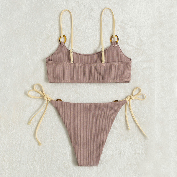 Bikin Baddräkt Dam Baddräkt Bandeau Push Up Micro Bikini et Baddräkt trandkläder ommar Bikini Green S