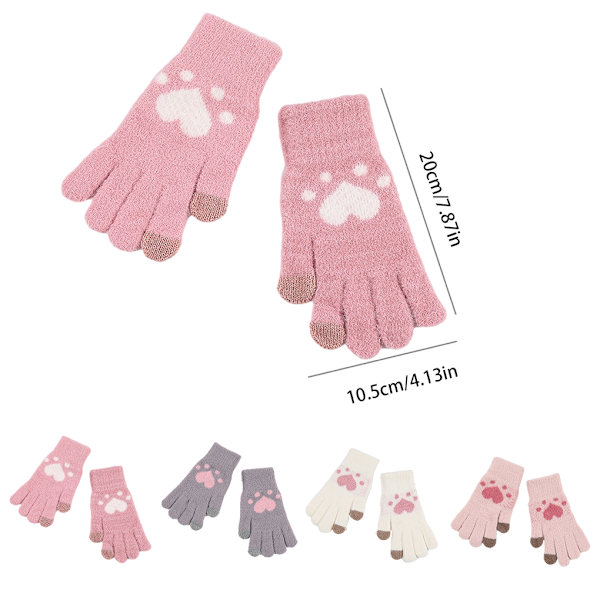 Handvärmare Håll värmen Cover Varma Handskar Dam Accessoar Gray