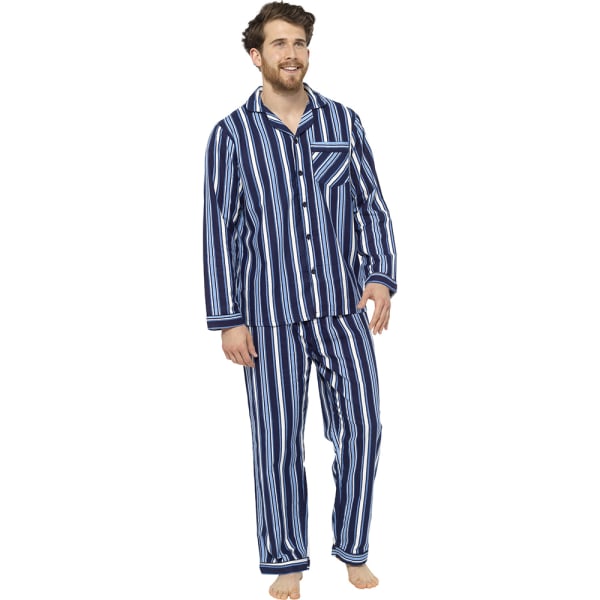 Tom Franks Randig set för herr  Marinblå Navy XXL