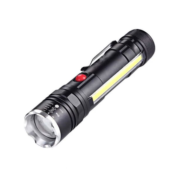 T6 Zoom lommelykt for utendørs bruk, USB oppladbar