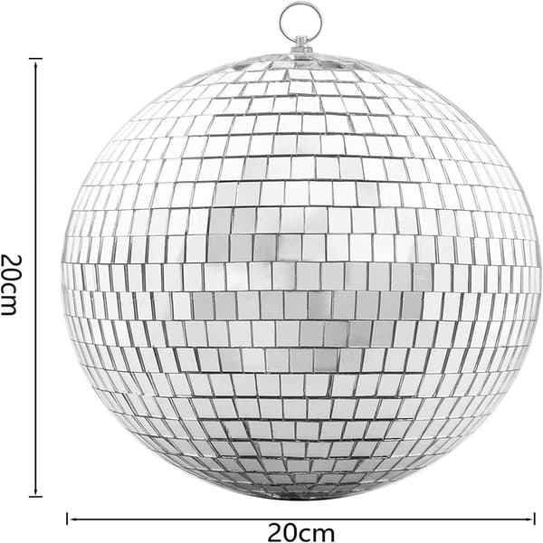 Spegelkula -20CM Cool och rolig silverfest discokula