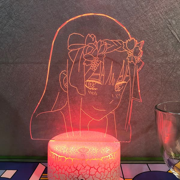Anime Frank Zero Two 3D Yövalo 16 Väriä Sängynviereen