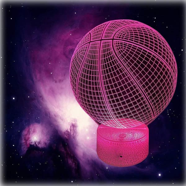 3D Nattljus 3D Illusion LED 7 Färgskiftande USB Touch Se