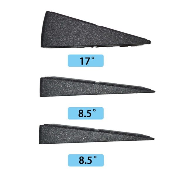 Yoga Wedge Squat Wedge Justerbar skridsikker Slant Board-forlænger Black 3pcs