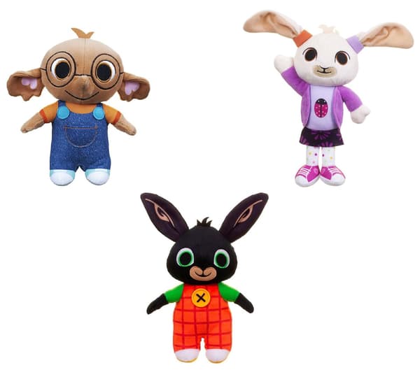 3-Pack BING Gosedjur Bing, Coco & Nicky Plush Leksak 21-25cm multicolor