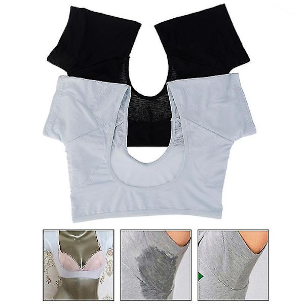 Sport Vest Topp Underarm Armhule Svettepute Skjold Beskyttende Absorberende Armhule Bil L