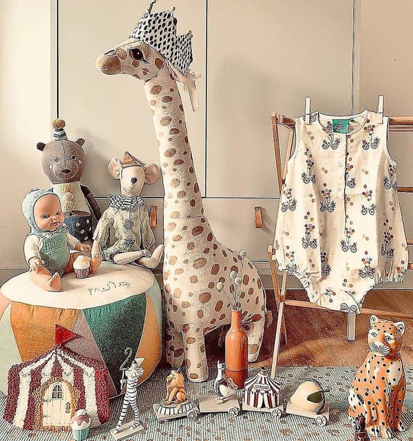 Plysch giraff jätte stor mjuk docka Kid present gosedjur