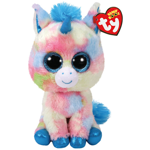 TY Beanie Boos Blitz Blå enhörning multicolor