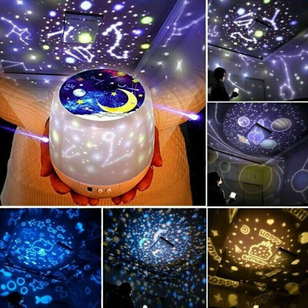 Star Light LED Nattljus Sky Moon Lamp