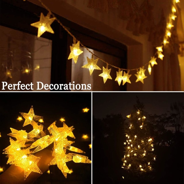 Utomhus Solar String Lights 30Ft 50LED Star Fairy String Lights