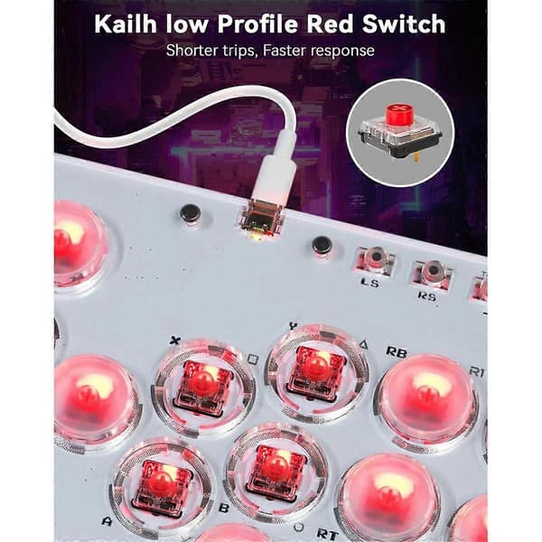 13 taster Joystick-tastatur Arcade Stick Controller til //Switch/Steam Mini Arcade Controller
