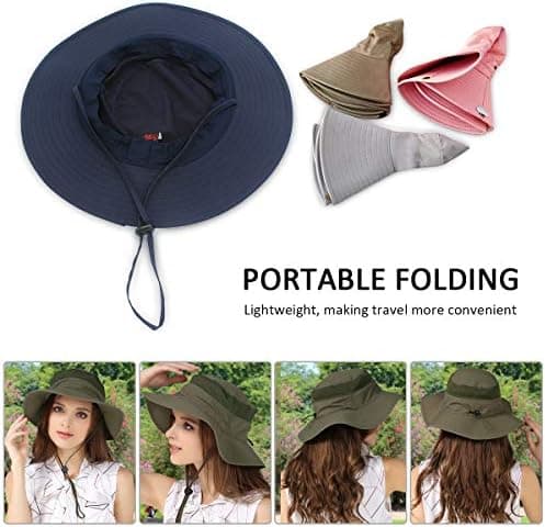 Unisex Foldbar Solhat UPF 51+ Anti-UV Ferie Bjergbestigning