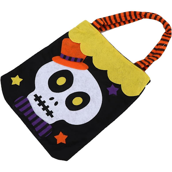 Halloween Non Woven Väskor Skeleton Goodie Totes